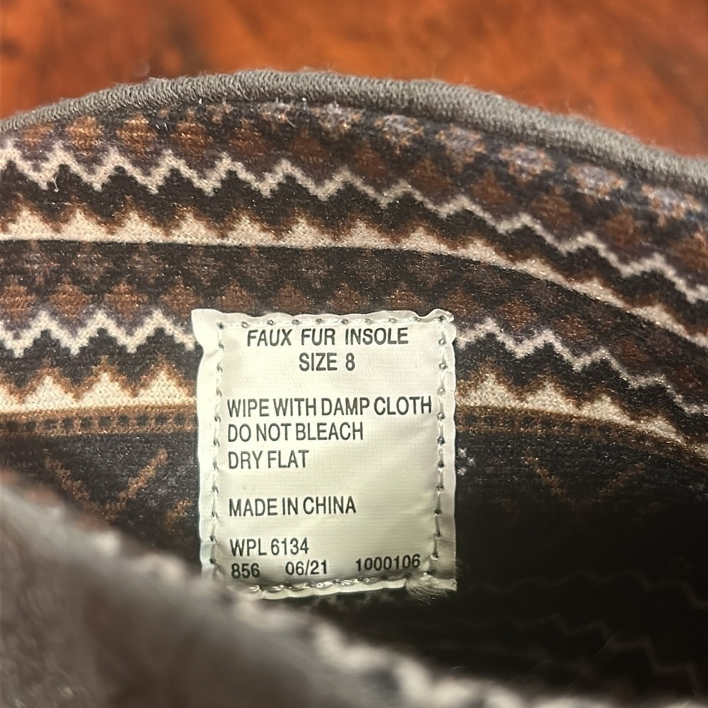 Muk Luks Women's Flexi Hoboken Boots Dark Grey Jersey 8 NIB - Picture 5 of 6